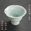 Al por mayor Plato Cerámico de Loto Alto Frutero Plato Nube Auspiciosa Zen Plato Alto para Refrescos en Casa Ofrenda Budista China Inventario