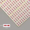 Pegatina redonda flecha roja pequeña etiqueta adhesiva defectuoso mal producto no calificado reparación reproceso marca etiqueta