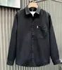 Camisa Versátil de Peso Pesado Estilo Retro Americano para Hombre, Camisa Amekaji de Manga Larga de Corte Amplio para Hombre, Top Juvenil, Camisa para Hombre
