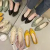 2026 Estilo Nuevo Zapatos Planos para Mujer Casual Slip-On Mocasines Poco Profundos con Lazo Venta al por Mayor de Zapatos para Mujer