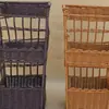 Cesta para Churros de Mimbre Sintético al por Mayor Bolsa para Pan Francés Cesta de Almacenamiento para Baguette Exhibidor de Baguettes para Hornear