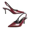 Sandalias Abiertas de Comercio Exterior Transfronterizo Estilo Europeo y Americano, Cómodas y Versátiles, Zapatos de Tacón Alto de Moda con Punta Fina No Abrasivos