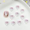 Juguete de Comida Simulada Paleta de Helado Accesorios para Uñas Arte Gato de Dibujos Animados Lindo Perla Té con Leche Piezas de Resina DIY