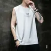 Chaleco para Hombre 2025 Verano Nuevo Estilo Coreano Camiseta sin Mangas Base Deportiva Delgado Holgado Chaleco Estudiante Chaleco