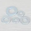 Arandelas planas galvanizadas de acero al carbono, arandelas redondas, arandelas planas de metal, arandelas agrandadas y engrosadas, arandelas de metal, M2, M3, M4-M60