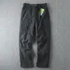 Calça Softshell Masculina Forrada com Lã à Prova de Vento e Água para Uso Externo, Perna Reta, Casual de Inverno, Multi-bolsos, Calça de Trabalho