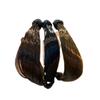 Diadema de Peluca Nuevo Estilo Banda Elástica Anillo para el Cabello Cola de Caballo para Mujer Como Cuerda para el Cabello Alta Elasticidad Cubierta de Cuero Tocado Horquilla Mezcla
