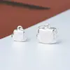 Plata Esterlina S925 Colgante Brillante Sólido de Gato Kitty Seiko Colgante de Hello Kitty Accesorios para Pulsera Collar Infantil DIY