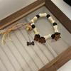 Pulsera de cuentas con forma de cachorro de estrella de mar, dulce y fresca, con temperamento femenino, pulsera de nicho, linda pulsera de flores de gato de dibujos animados, venta al por mayor