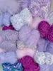 Paquete de Prueba Aleatorio de Hilo Mezclado a Mano "Hilo de Bola Pequeña de un Solo Hilo" 1Luna Mohair Visón Lana Algodón Hilo para Journaling