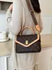 Bolso de Mano de Lujo Vintage Louis Fanghua Bolso Casual Modelo Nuevo 2026 Bolso Cruzado Texturizado Bolso Sobre Versátil para Hombro