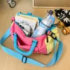 Bolsa de Natação Fitness com Separação Úmida e Seca Unissex Bolsa de Mão Leve Estilosa Versátil Pequena Bolsa Esportiva Transversal