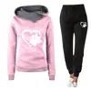 Conjunto de Sudadera Estampada para Hombre y Mujer 2023 Otoño e Invierno Sudadera con Capucha Conjunto Deportivo Ropa Deportiva para Correr