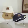 Sombrero de Pescador Otoño Nuevo Sombrero para Bebé Protección Solar al Aire Libre Sombrero de Cubeta de Oso para Niños Estilo Coreano Lindo Sombrero de Dibujos Animados