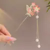 Joia Estilo Antigo Retro Grampo de Cabelo Grampo em U Grampo com Franja Balanço Passo a Passo Penteado Cabelo Acessório de Cabelo Chinês Novo de Alto Padrão Nicho