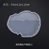 Molde de Resina de Cristal DIY Papoula Onda Irregular Base para Copo Molde de Exibição Molde Decorativo de Silicone