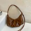 Bolsa de Axila de Design Transfronteiriço Nicho Feminina 2026 Nova Bolsa de Bolinho de Massa de Grande Capacidade Versátil Bolsa de Ombro Único Transversal