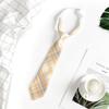 Corbata jk para mujer, estilo universitario, uniforme de estilo japonés, camisa a cuadros, corbata pequeña, uniforme escolar para estudiantes masculinos, estilo pareja perezosa