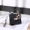 Mini carteira, acessório de bolsa de luxo leve, mini bolsa de platina, chaveiro de carro fofo e criativo, estojo para batom e fones de ouvido