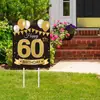 Srzkb3188 Amazon Cumpleaños Primer Año Decoración de Patio Inserto Tablero Hueco Ambiente de Fiesta Césped Inserto