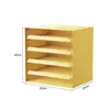 Caja de almacenamiento de escritorio extraíble, almacenamiento de cosméticos de cuatro capas, alternativa a las bandejas para cartas, almacenamiento de documentos y papeles.