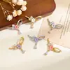 Colgante Venta Caliente Transfronteriza Estilo Coreano Collar de Flores Pulsera Accesorios Cobre Microincrustado Circonita Lujo Ligero Nicho Cadena de Clavícula Accesorios