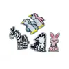 Patche de Animal Fofo de Desenho Animado Bolsa Diy Roupas de Computador Tecido Bordado Acessórios de Roupa Panda Patche Bordado