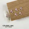 Acessórios para Nail Art Borboleta Mini Zircônia, Luxuosos e Brilhantes, Borboleta de Diamante Corte Marquise, Strass de Unha 3D Coloridos Usáveis