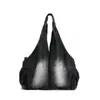 Nova bolsa de ombro jeans Yuezhi 2026 outono inicial, grande capacidade, estilo descontraído, bolsa de mão tipo sacola balde