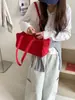 Bolsa Boston minimalista de nailon estilo coreano 2026, bolso de hombro ligero casual para el día a día, bolsa de gran capacidad para debajo del brazo