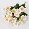 Pequenas Orquídeas Artificiais Crisântemo Margarida de Flores de Casamento de Alto Padrão Flores de Caminho de Casamento Decoração de Sala de Estar Orquídea em Vaso Saltitante