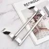 Toallero de Acero Inoxidable de una o dos barras para Baño, Barra para Colgar Toallas sin Taladro, Colgador de Trapos Montado en la Parte Trasera de la Puerta del Gabinete de Cocina