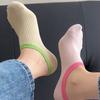 Calcetines para mujer calcetines cortos de corte bajo antideslizantes talón antideslizante resorte/verano otoño estilo ins calcetines de barco lindos estilo celebridad de internet combinan con todo