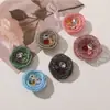 Moda Europea y Americana Pedrería Bordado a Mano con Hilo de Seda Hilo Dorado Bordado Flor Pequeña Pegatinas de Tela Accesorios para el Cabello DIY Tocado Flor para Zapatos Accesorios Materiales