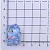 Gatito Luminoso Luna 3D Ondulante Adorno de Escritorio para Coche de Resina Llavero DIY Venta al por Mayor DIY Transfronterizo