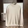 Suéter de Cachemir para Hombre de Siete Agujas Doble Hilo Engrosado de Cuello Alto Medio Tejido de Lana Suéter Pulóver para Hombre de Otoño e Invierno Suéter Base Suéter de Lana