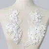 Novo Tecido de Renda com Flores de Poliéster, Bordado com Diamantes, Lenço de Renda, Roupas Femininas, Roupas Infantis, Acessórios para Joias DIY
