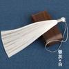 Orejas con borlas de seda de hielo de dos colores de 16 cm, estilo antiguo, Hanfu, Cheongsam, accesorios para el hogar, abanico, instrumento musical, colgante para la oreja