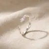 Anel de Gelo Triturado de Prata Pura S999 para Mulheres, Novo Anel de Cobra do Zodíaco Estilo Chinês de Luxo Leve, Anel para Dedo Indicador, Acessório de Mão Personalizado e Estiloso