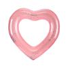 Flotador Transparente en Forma de Corazón PVC Engrosado Agua Inflable Corazón de Lentejuelas Flotador Anillo de Natación para Adultos Cama Flotante Inflable