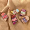 Outono e inverno Novos meias grossas quentes femininas de lã de coelho meias literárias étnicas de caxemira mulheres fabricantes atacado