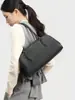 Bolso de Bowling de Piel de Vaca de Primera Capa, Color Sólido, Estilo Coreano, Sensación de Alta Gama, Bolso de Mano para Hombro, Piel Genuina, Gran Capacidad, Nuevo Bolso para Axila