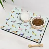 Alfombrilla para Alimentación de Mascotas Más Vendida en Amazon Transfronterizo, Absorbente, Secado Rápido, Fácil de Limpiar, Alfombrilla para Comedero de Gatos, Alfombrilla Antiderrames para el Suelo, Se Puede Enviar en Nombre de Otros