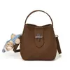 Bolso de Mano Tipo Cubo Texturizado de Color Sólido para Mujer 2026 Nuevo Vintage Versátil Bolso de Hombro de Moda para el Trabajo Bolso Cruzado