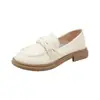 Mocassins para Mulheres 2026 Nova Coleção Primavera Sola Macia Sapatos de Couro Branco Sapatos Baixos Femininos Sapatos Profissionais Femininos Sapatos para Entrevista