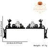 Adesivos de Parede de Cartão de Madeira para Halloween Layout de Atmosfera de Festa Castelo de Bruxa Moldura de Porta de Madeira Cantos de Porta e Janela Adesivos Decorações