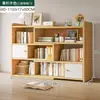 Estantería de Piso Estantería Retráctil de Madera Maciza Gabinete de Almacenamiento Gabinete Bajo Simple para el Hogar Estante de Almacenamiento para Escritorio de Estudiante