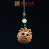 Personajes Tallados en Sándalo, Animales y Plantas, Colgantes para Cadena de Teléfono Móvil, Llaveros de Sándalo Verde y Palo de Rosa, Decoraciones para Mochilas