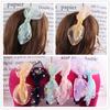 Diadema para mujer estilo coreano transparente de doble capa con lazo de margarita y perla, accesorios para el cabello, hebilla para la cabeza, velo para niños, falda, accesorios para el cabello