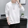 Atacado do Fabricante Moletom Novo de Gola Redonda para Outono para Homens, Top Versátil Casual Simples da Moda Estampado de Cor Sólida Fino